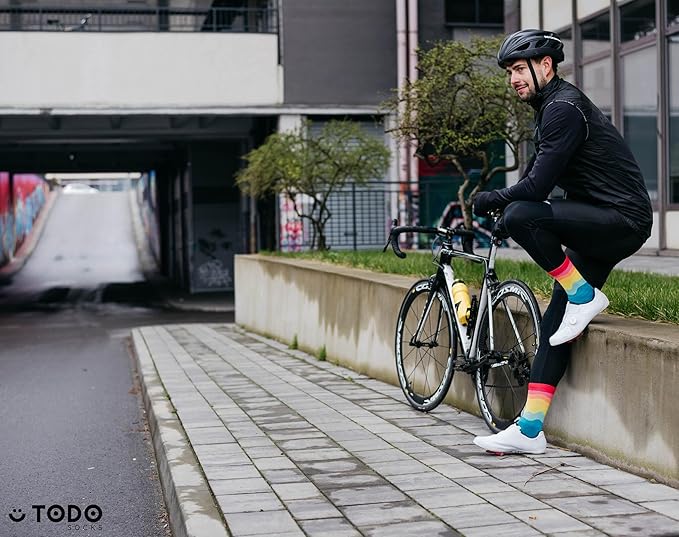 TODO PRO Cycling Socks - Breathable Bike Socks for Men and Women