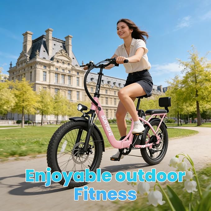 Electric Bike for Adults and Teens, Ebike, Electric Bicycle Mountain Dirt Bike Fat Tire Electric Bike, Multi-Funtional Bike for Work, School, Commute, Off-Road