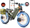 eAhora 2026 Romeo Pro 3 5600W 50Mph High-Torque Ebike, 60V 80Ah 250-Mile Long Range Electric Bike for Adults, Adjustable Air Suspension, 26'' Puncture-Proof Tire, UL 2849 Certified by TÜV