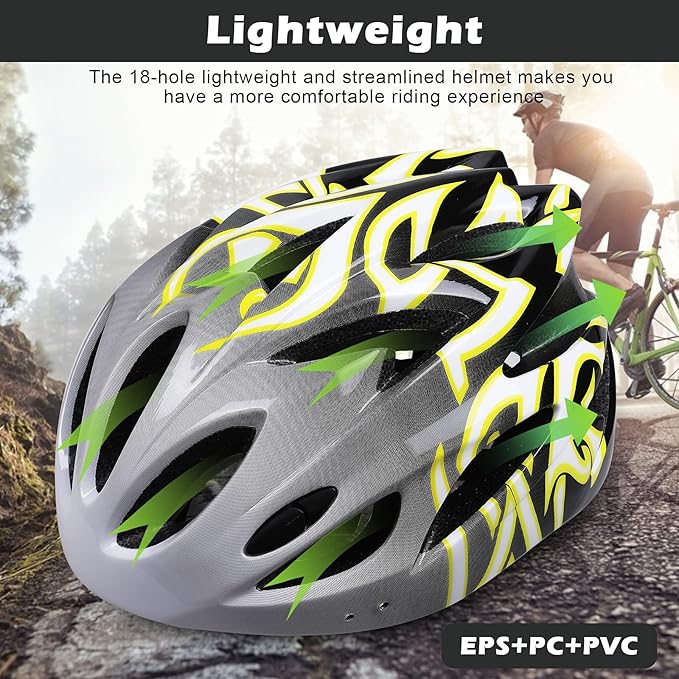 Zacro Adult Bike Helmet Lightweight for Men Women Comfort with Pads&Visor, Certified Bicycle Helmet for Adults Youth Mountain Road Biker