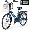 Electric Bike for Adults, 1000W Peak 70Miles + 20MPH Step Thru Electric Bike, Commuter E-Bike with Removable Battery, Dual Brake(Lockable), Detachable Foldable Basket(TUV & UL2849)
