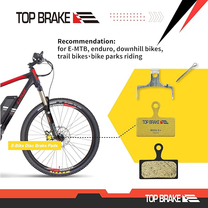 TOP BRAKE Disc Bike Brake Pads Compatible with Shimano XTR M9000/9020 Deore XT M785/ M8000 | MTB/eMTB/Gravel/Cross Country(XC)/Trail/All Mountain/Cycling