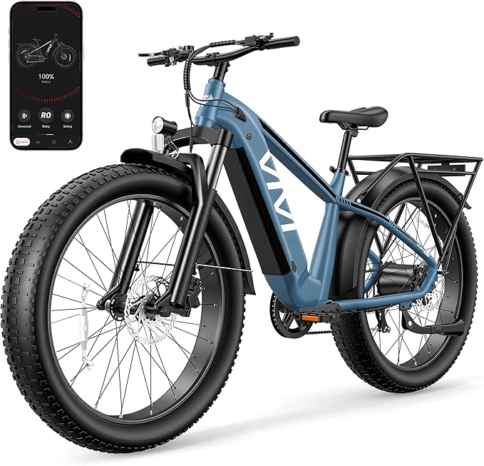 Vivi ACE01 Electric Bike for Adults,26" x 4.0 Fat Tire Ebike,1500W Peak Motor Torque Sensor Electric Mountain Bike,25MPH Electric Bicycle with 48V 15AH Battery,Hydraulic Brake,SGS Certified to UL2849