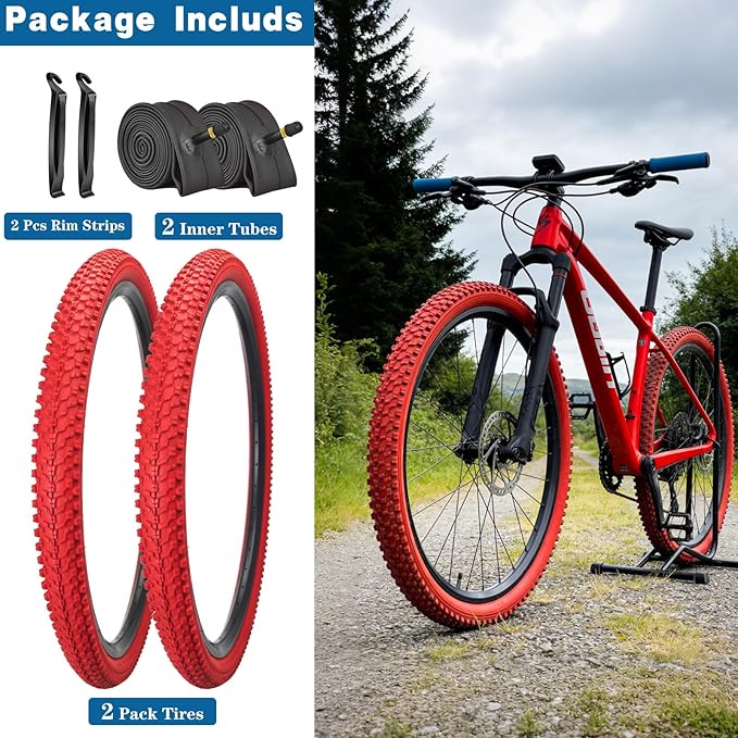 SIMEIQI Bike Tires 26x1.95 Inch Bike Tire for Mountain Foldable Replacement Bicycle Tire