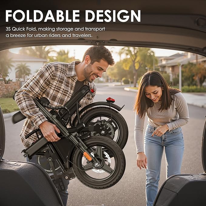 Fat Tire Electric Bike for Adults - UL2849 Certified, 48V Battery, Foldable & Non-Foldable Options, 30-40MPH, LCD Display, Urban Commuter Ebike