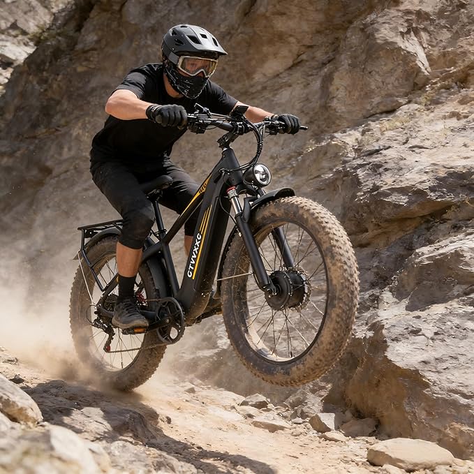 Peak 8000W Dual Motor Ebike for Adults - Fast Electric Bike 50MPH,Up to 95Miles Long Range Ebikes,Adjustable Stem,Men Electric Mountain Bike ,26" Fat Tire Electric Bicycle for Off-Road Commuter