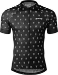 INBIKE Mens Cycling Jersey 3 Rear Pockets Moisture Wicking Short Sleeve Quick Dry Reflective Biking Shirts