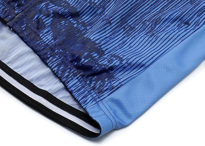 Men's Cycling Jersey Set Road Bike Shorts Sleeves Jersey Zipper Pokcet Bib Shorts with 20D Gel Pad Biking Clothing Sets