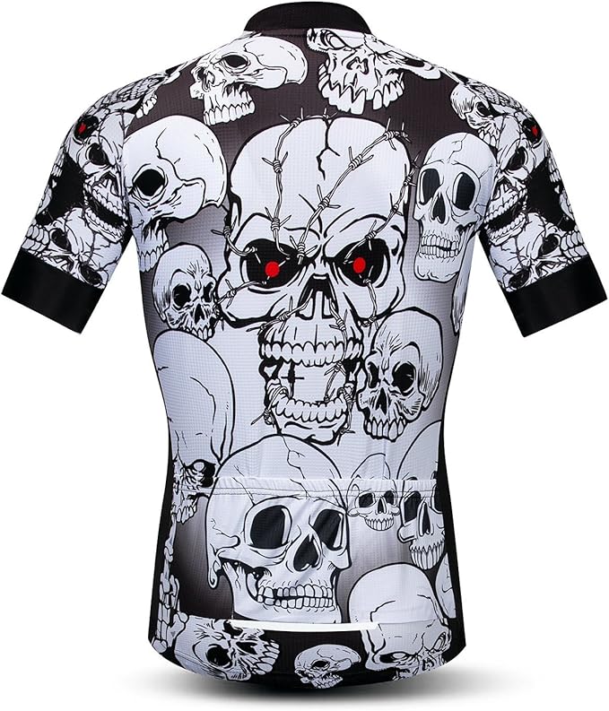 Men's Cycling Jerseys Tops Biking Shirts Short Sleeve Full Zipper Bike Clothing