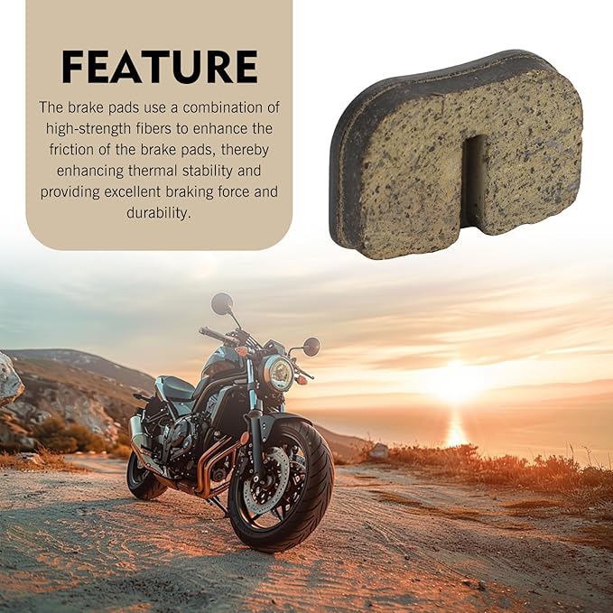 5 Set Mini Bike Disc Brake Pads, Heat-Resistant & Anti-Aging Mountain Bike Brake Pad, Resin Semi-Metallic Caliper Friction Block, Universal for Most Motorcycles, ATVs, Scooters (Multicolored)