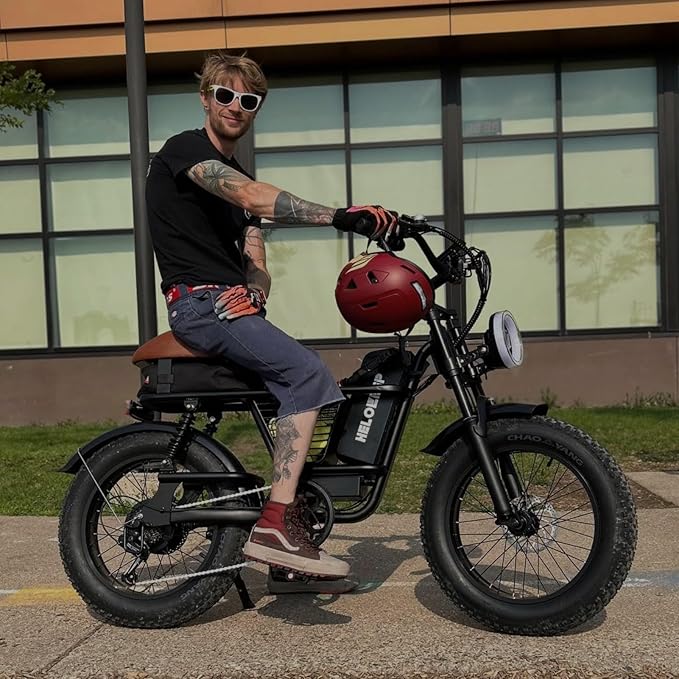 Electric Bike for Adults - 16/20 Inch Fat Tire Ebike, 750W/Peak 1500W Motor Ebike, 48V15.6AH Detachable Battery, 4 Riding Modes Electric Dirt Bike