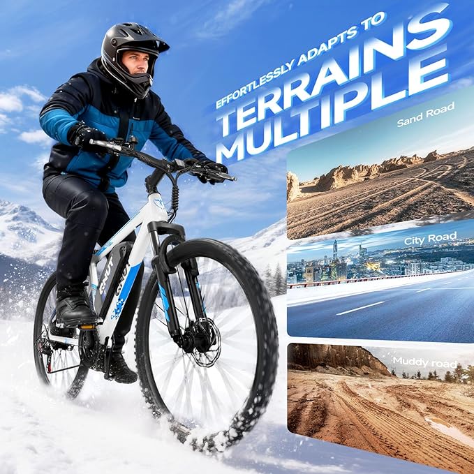Electric Bike for Adults & Teens - 350W 26" Victor Ebike - 21-Speed, 20Mph Up to 40Miles with Dual Disc Brakes, Commuter E-MTB for Men Women | UL 2849 Certified