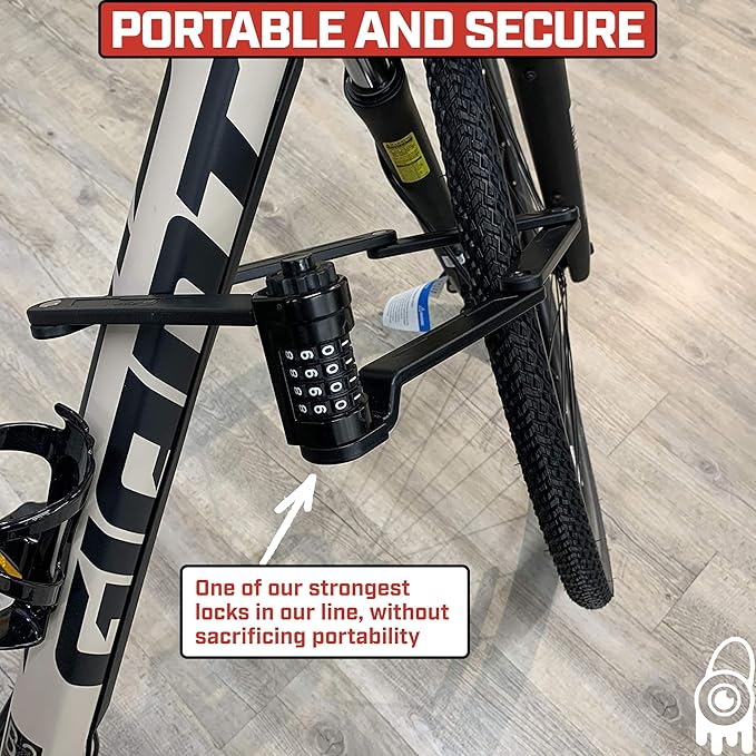 Monster Folding Bike Lock – Heavy-Duty Anti-Theft Hardened Steel, Rust-Proof, Foldable Compact High-Security Lock for Bicycle, Scooter & Motorcycle