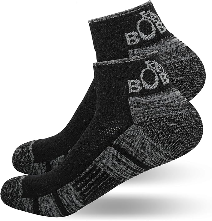 Ergonomic Ankle Cycling Biking Socks - Comfort for Bicycle Bike Riding, 2 Pairs
