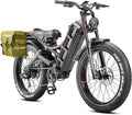 eAhora Romeo Pro/Ⅱ Electric Bike - 2025 34-40MPH 2500W Adults 52V/60Ah 200Mile Long Range Electric Bike, 20"*4.5 Fat Tire Fast Mountain E-Bike Off-Road Full Suspension Electric Bicycle for Men Women