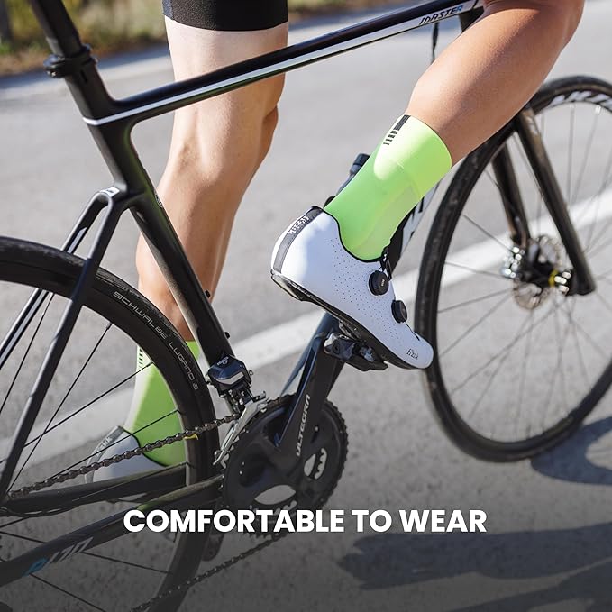 GripGrab Lightweight SL Performance Summer Cycling Socks Eyecatching 2 Lengths Road Mountain Gravel Bike Indoor Biking