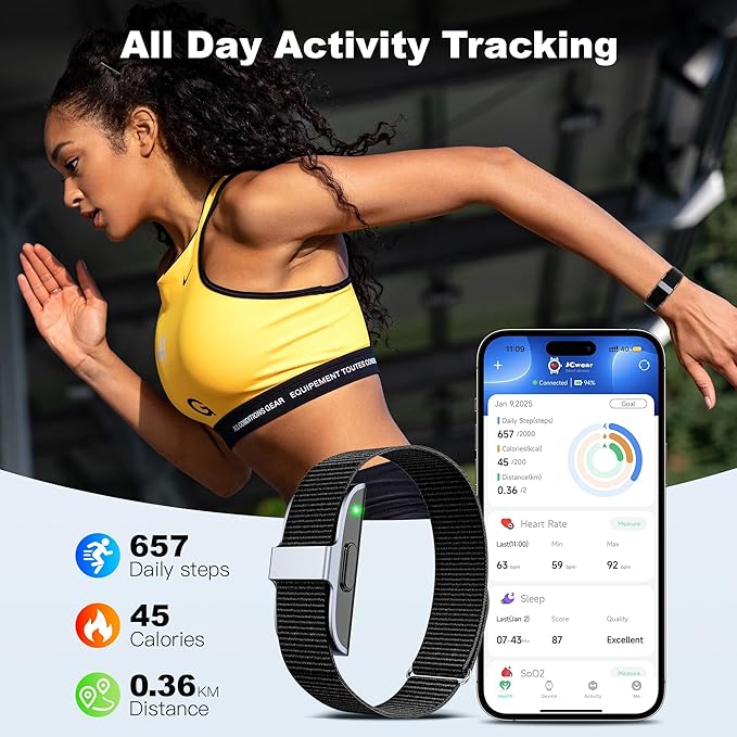 Fitness Tracker with Blood Pressure & Blood Oxygen Monitor, 24/7 Heart Rate Sleep Tracking, IP68 Waterproof Smart Watch, Step Calorie Counter, Activity Tracker for Men Women - No Subscription (Black)