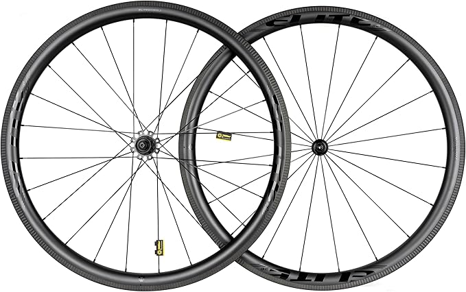 ELITEWHEELS Road Bike Carbon Wheels 700c Clincher 30/38/50/55/60/82mm Carbon Wheelset Tubeless Ready Cycling Wheel U Shape