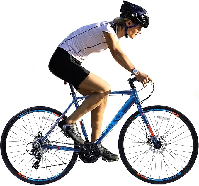 700C Road Bike,24 Speeds Road Bike, 24 Speed Bike Adult Road Bicycles with Light Aluminum Frame Bicycle for Men，Bicycle Men Hybrid,Heavy Duty Racing Bike Up to 330LBS,4 Colors