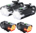 High Lumen Super Bright Bike Lights for Night Riding, Adjustable Modes Bicycle Lights Front and Rear, Rechargeable & IP65 Waterproof Bike Headlight and Taillight Set for Cycling Electronics