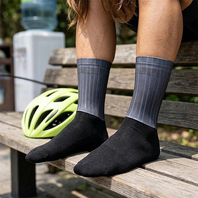 Cycling Socks for Men & Women - 3D Arch Support Compression Bike Socks | Moisture Wicking & Breathable