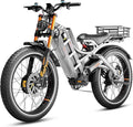 eAhora Romeo Pro 3 [2026] Peak 5600W Electric Bike for Adults 50Mph, 60V 80Ah Battery 250 Miles,Long Range Dual Motors Ebike,26"*4.0 Fat Tire Full Suspension