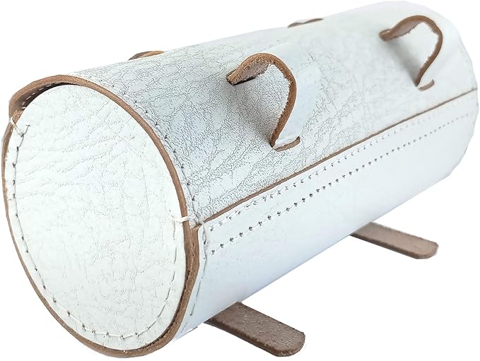 HERTE Bicycle Leather Bag Saddle Bike seat Handle bar Tool Pouch Women Green Blue White Color Buffalo Hide