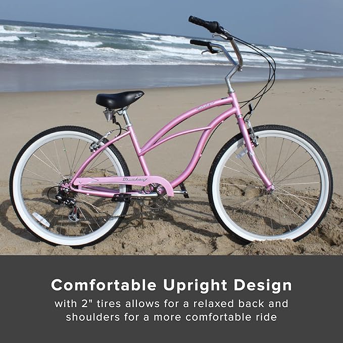 sixthreezero Urban Lady Beach Cruiser Bike, Women's 3 Speed Hybrid Bicycle