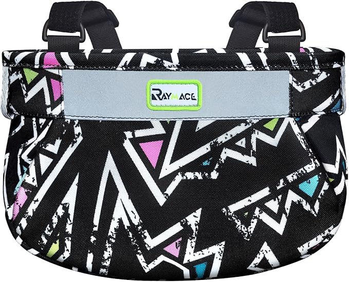 RAYMACE Kids Bike Basket,Children's Bike Basket Front,Waterproof Bicycle Basket Handlebar Bag for Girls,Boys Toddlers Bike or Scooter Accessories