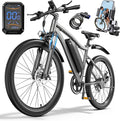 Electric Bike for Adults, 26" Commuter Ebikes with 5-Level Pedal Assist & 7-Speed Gears, 25MPH, 720W Motor, 375Wh Battery, 50 Miles, Lockable Suspension Fork, Lightweight Electric Mountain Bicycles.