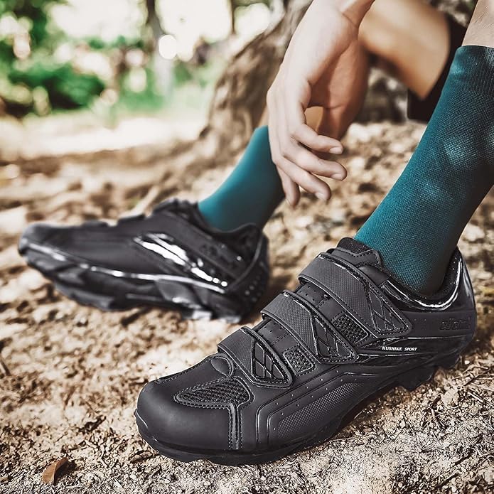 Unisex Cycling Shoes Compatible with pelaton Indoor Road Bike Shoes Mountain Bike Shoes for Men and Women Delta Cleats Clip Outdoor Pedal Bicycle Shoes MTB Shoes for Men