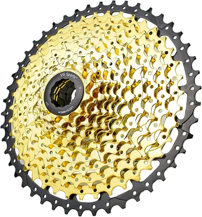 VG SPORTS 8/9/10/11/12 Speed Ultra-Light Bike Cassette for Mountain Bike 11-40T/11-42T/11-46T/11-50T/11-52T MTB Cassette Lightweight Aluminum Bracket Cassette