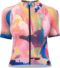 LAMEDA Cycling Jersey Women, Breathable Bike Shirts for Women Biking Tops with Pockets, Bicycle Clothing for Road Riding