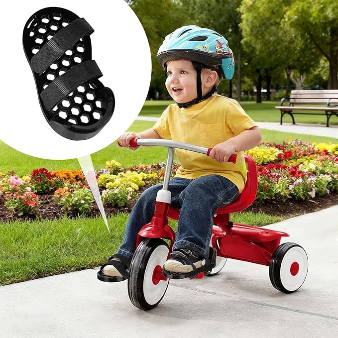 Adaptive Pedal Stabilizers - Adjustable Bike Pedals Foot Support for Mobility Aid, for Radio Flyer/for Schwinn Bike,Adjustable Foot Support Straps, Easy Install