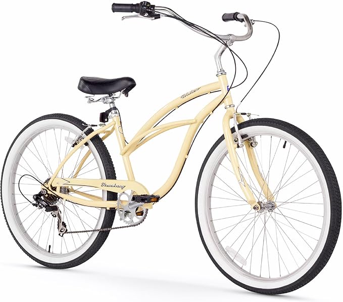 sixthreezero Urban Lady Beach Cruiser Bike, Women's 3 Speed Hybrid Bicycle