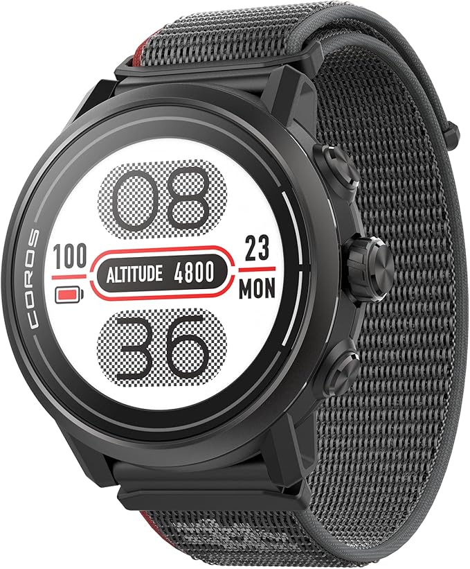 COROS APEX 2 Series Outdoor GPS Watch, 1.2" Sapphire Titanium, On-Wrist Navigation, Offline Maps, Heart Rate Monitor, Track Sleep, Running, Biking, Skiing, Climbing (APEX 2, Black)