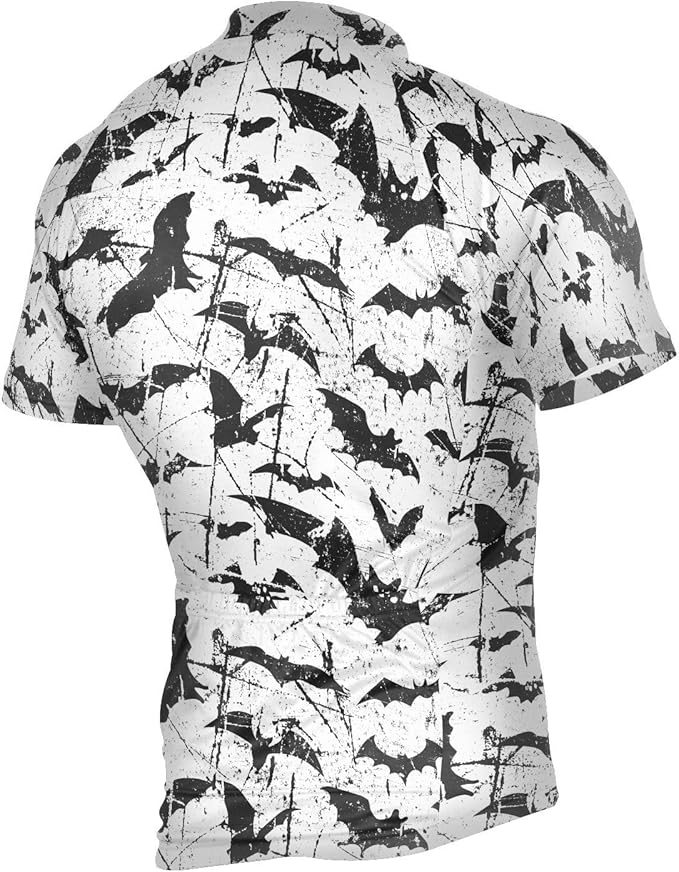 Men's Cycling Bike Jersey Short Sleeve Moisture Wicking, Breathable, Quick Dry Biking Shirt with 3 Rear Pockets