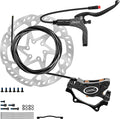 E-Bike Hydraulic Disc Brake Set 4-Pistons/2-Pistons,2-PIN/3-PIN Pre-Bled with Mineral Oil Brakes Kit,Front and Rear Set,180mm 2.3mm Thick Rotors