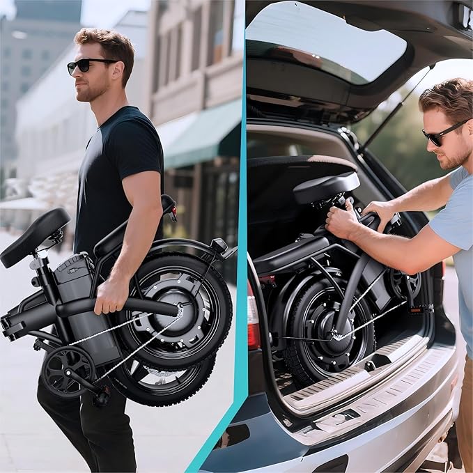 550W Electric Mountain Bike for Adults, 48V 12Ah EBike Climbs 25° Slopes, 23MPH Max Speed Fat Tire Electric Bicycle, 40 Miles Range, UL Certified Off-Road E-Bike