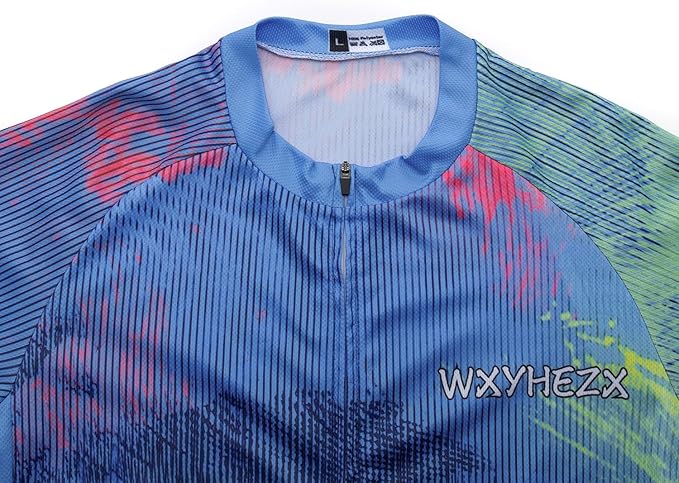 Men's Cycling Jersey Set Road Bike Shorts Sleeves Jersey Zipper Pokcet Bib Shorts with 20D Gel Pad Biking Clothing Sets