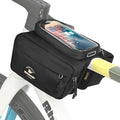 Rhinowalk Bike Frame Top Tube Bag with Touchable Phone Holder Side Pockets Bicycle Bag with Sensitive Touch Screen