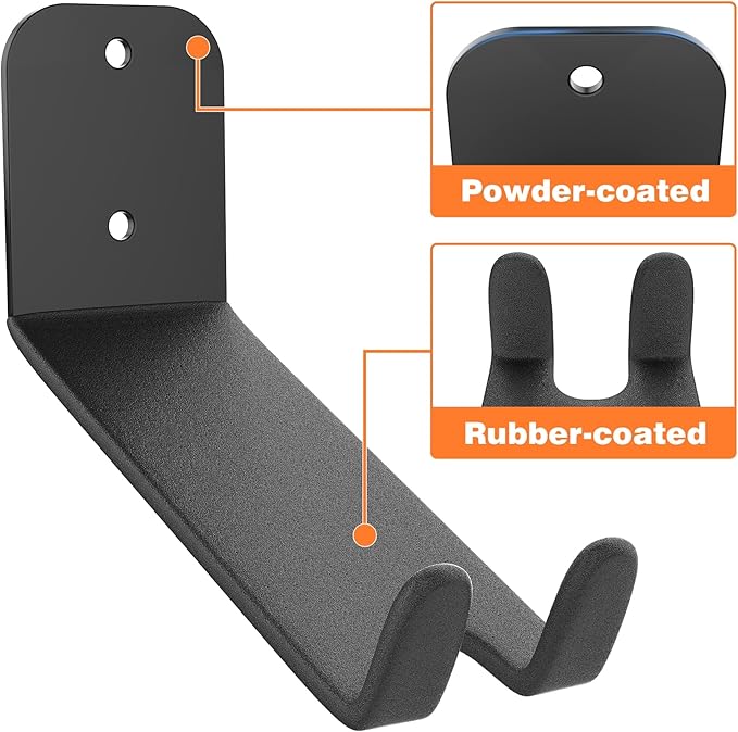 TORACK Wall-mounted Bike Pedal Hanger, Heavy Duty Horizontal Bike Rack for Garage Wall, Bike Display Stand for Wall, Holds Up to 70 lbs(Pack of 3)