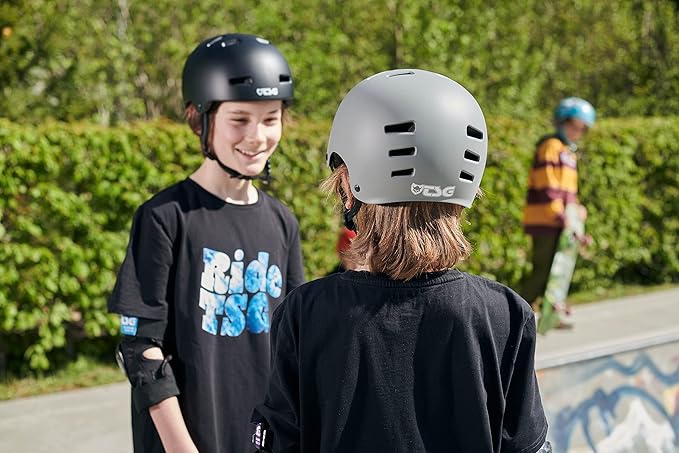 TSG Evolution Bike & Skate Helmet | for Cycling, BMX, Skateboarding, Rollerblading, Roller Derby, E-Boarding, E-Skating, Longboarding | Triple Certified, Swiss Design