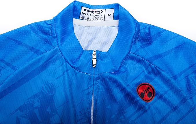Cycling Jersey Short Sleeve USA Style Bike Tops with Pocket Reflective Stripe