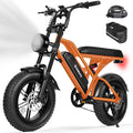 ESKUTE V100 Electric Bike for Adults, Electric Dirt Bike 1500W Peak Motor, All Terrain Dual Suspension E Bike 28MPH Top Speed, Ebike Up to 60 Miles Range, 16" Fat Tire, 48V13Ah Battery, 7-Speed