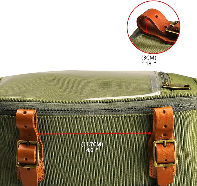 TOURBON Nylon Bike Handlebar Bag with Shoulder Strap, Insulated Cooler Bag Bicycle Front Basket Storage Pouch with 6.5 inch Transparent Pouch