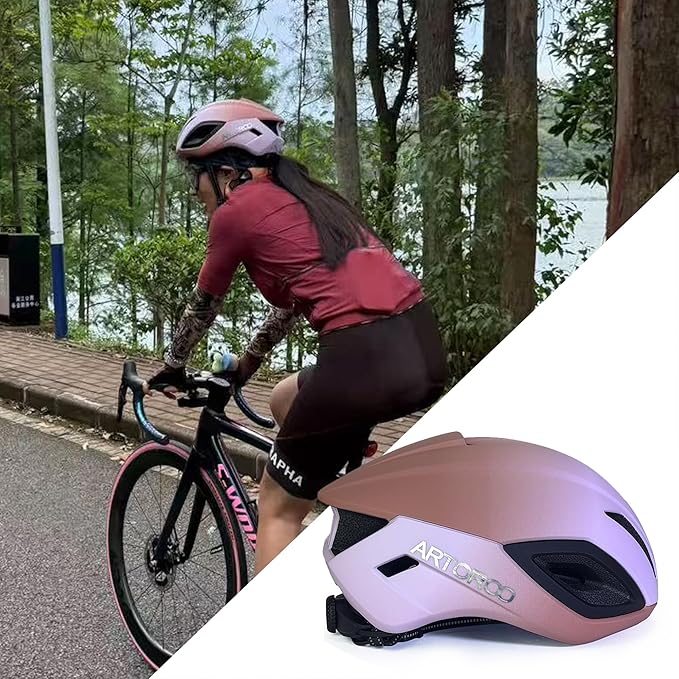 Adult Road Bike Helmet for Men Women, Lightweight Mountain Road Bicycle Cycling Helmet Adjustable for Mens