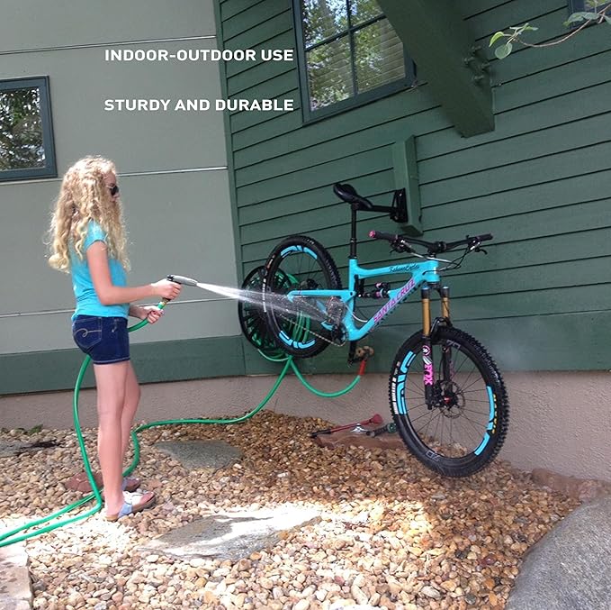 Feedback Sports | Velo Wall Post Bike Storage Mount | Bicycle Wheel Storage | Foldable and Space Saving | Road, Gravel, Mountain Bike Compatible | Versatile Garage Organization