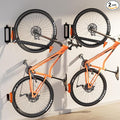 2-Pack Swivel Bike Rack Wall Mount, Bike Hangers for Garage, Space-Saving Vertical Bike Holder, Holds up to 77 lbs, Bicycle Wall Hanger Storage, No Heavy Lifting Required Indoor Hanging Bike Rack