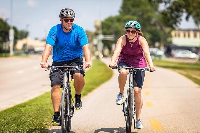 Schwinn Vantage Men and Women Adult Sport Hybrid Bike, 21 or 24 Speed Drivetrain, Aluminum Frame, Flat Bar, Disc Brakes, Smooth Ride Technology